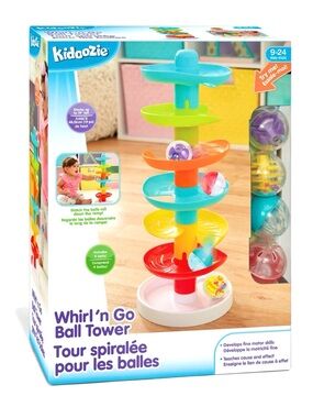 Kidoozie Whirl 'n Go Ball Tower - Interactive Developmental Toy for 9-24 Months